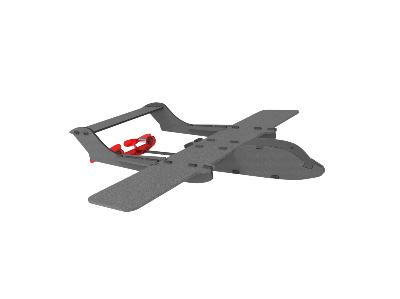 KAU Smartphone RC Control Paper Airplane Kit with 1 Pc Foam & 3 Pc